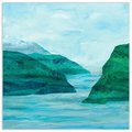Solid Storage Supplies 38 x 38 in. Ocean & Islands Frameless Tempered Glass Panel Contemporary Wall Art SO1538347